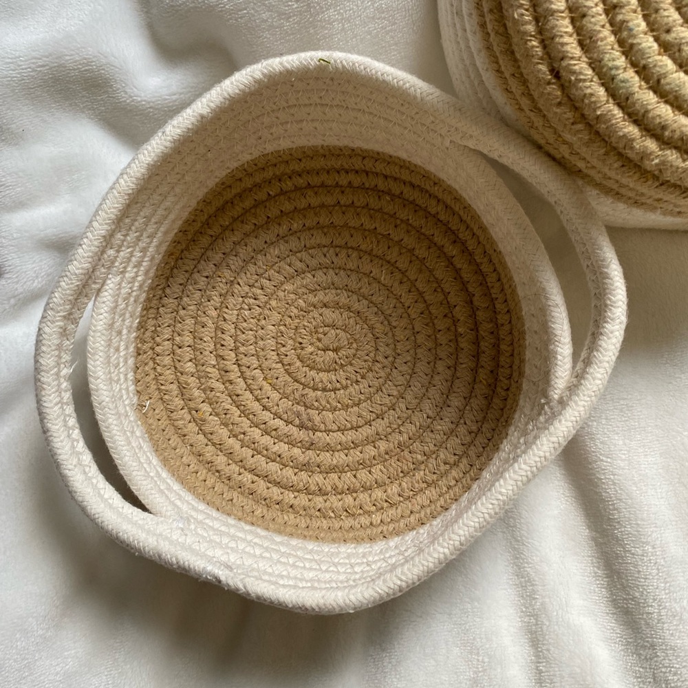 2 small baskets